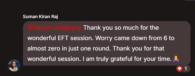 Testimonial from Suman Kiran Raj